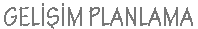 Gelişim Planlama